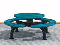 Steel PVC Coated Picnic Table